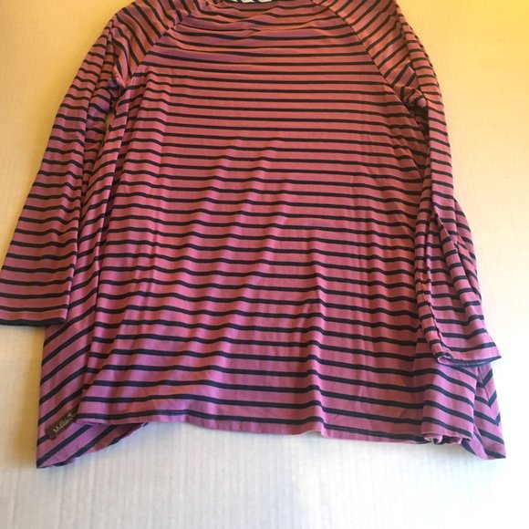 "Matilda Jane" Violet and Navy Striped Top (L) - Picture 2 of 5